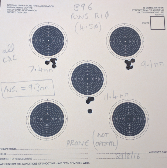 Aeron B96 target prone